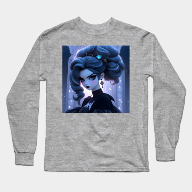 Gothic girl aesthetic Long Sleeve T-Shirt by Spaceboyishere